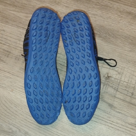 Nike Mercurial  Vapor Indoor Soccer Black and Blue Sports Sneakers Men's Size8.5 - Picture 8 of 9